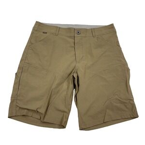 Kuhl Shorts Men 36 Brown Renegade Performance Nylon Stretch Hiking Outdoor Adult